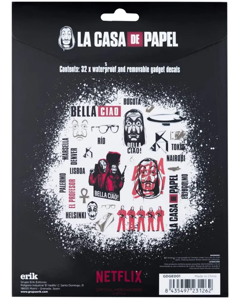 Nalepnice Grupo Erik - La Casa De Papel 