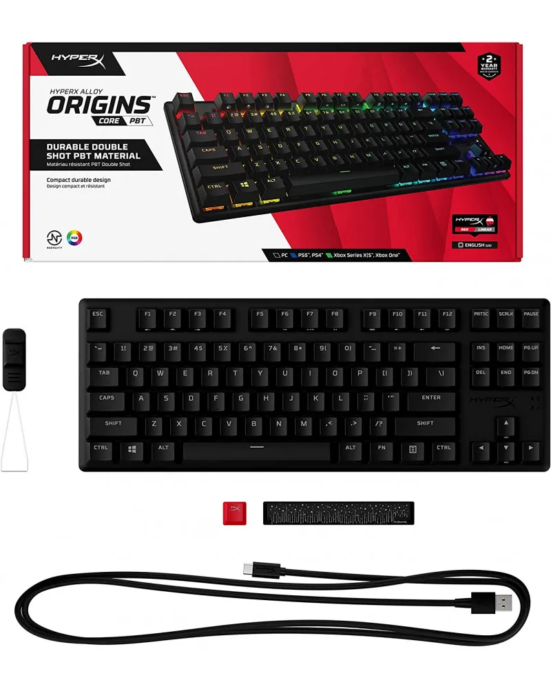 Tastatura HyperX Alloy Origins Core PBT - Red Linear 