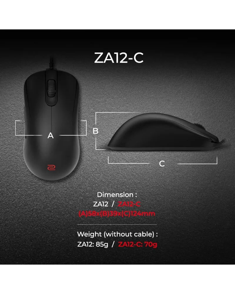 Miš Zowie ZA12 - C Black 