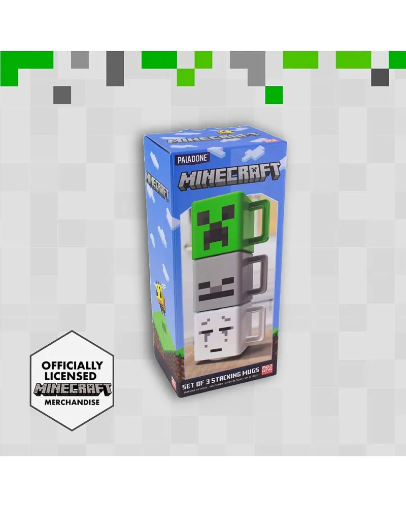 Šolja Paladone Minecraft - Set of 3 Stacking Mugs 