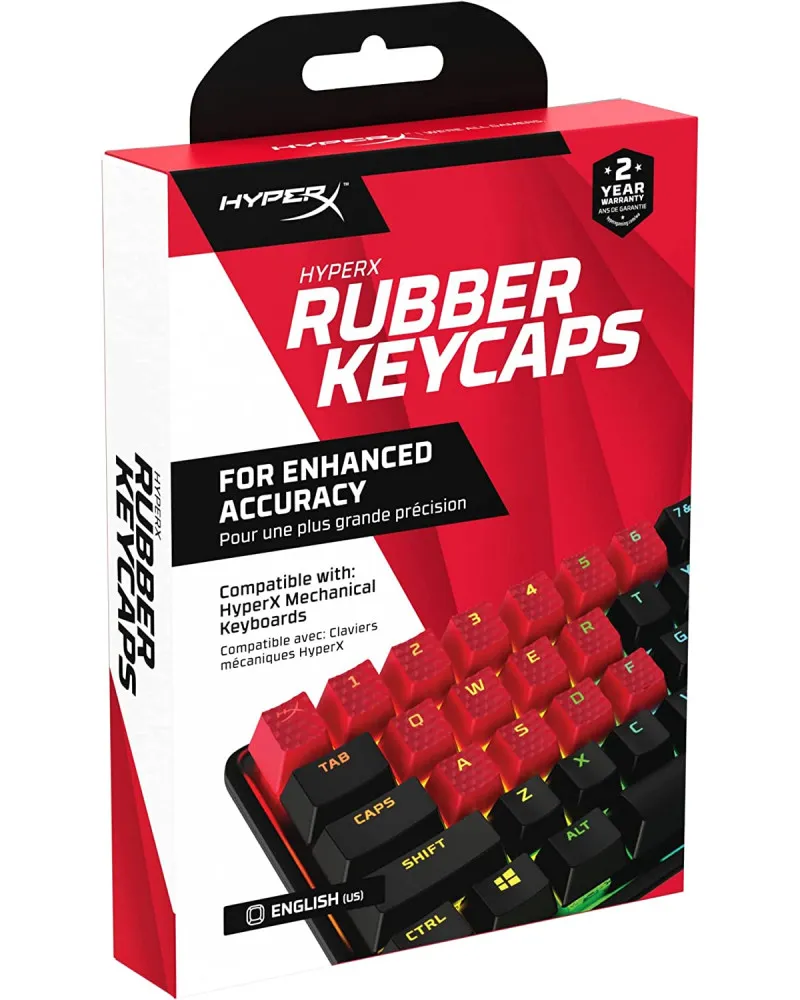 Keycaps HyperX - Rubber Keycaps - Red 