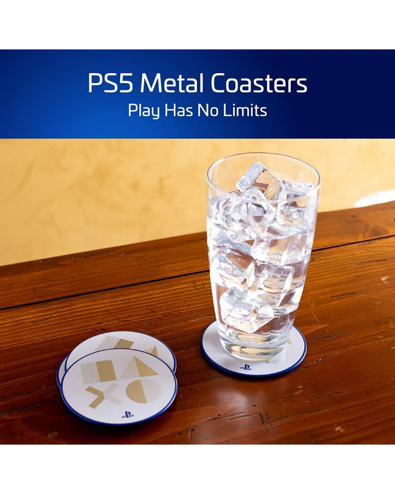 Podmetači za čaše Playstation 5 - Metal Coasters 