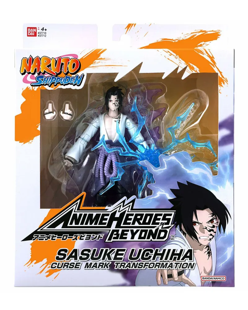 Action Figure Naruto Shippuden - Anime Heroes Beyond - Uchiha Sasuke 