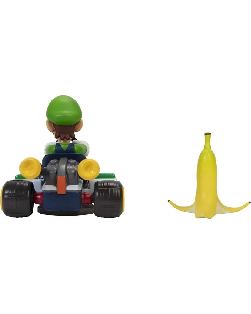 Action Figure Super Mario Kart - Spin Out Luigi Kart 