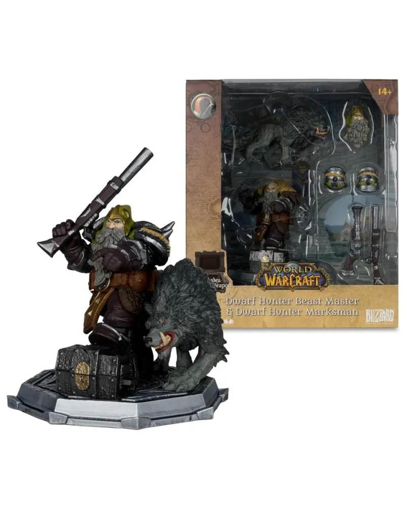 Action Figure World of Warcraft - Dwarf Hunter Beast Master Marksman 