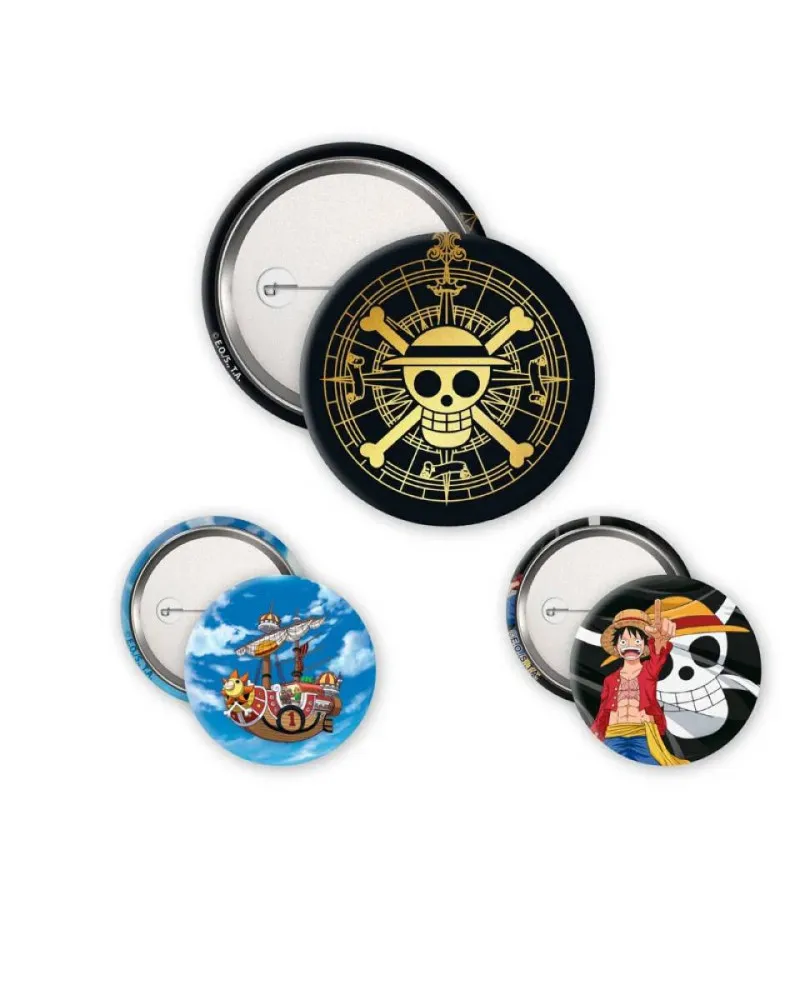 Badge AbyStyle - One Piece - Skull & Luffy - Badge Pack 