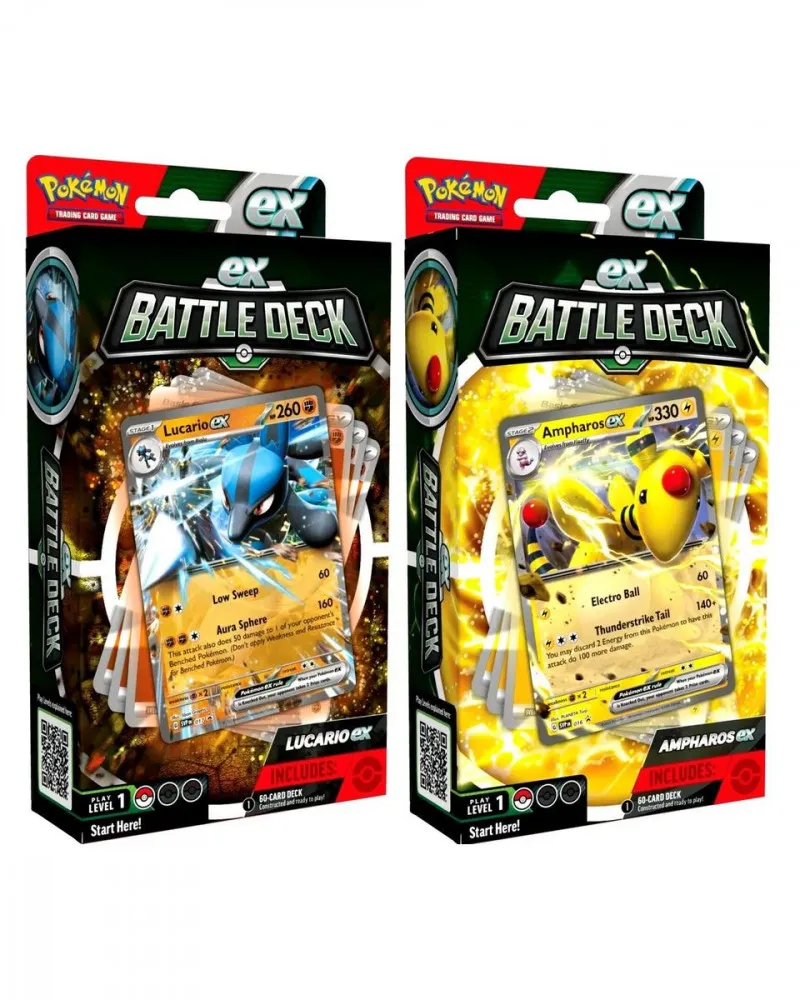 Društvena igra - Pokemon - TCG - ex Battle Deck - Lucario & Ampharos 