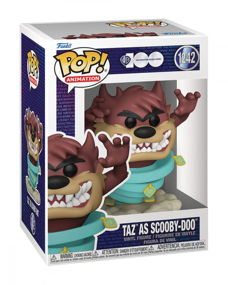 Bobble Figure Animation - Warner Bros 100th Anniversary POP! - Taz as Scooby-Doo 