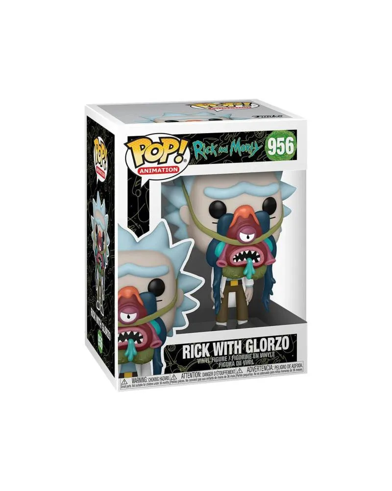 Bobble Figure Animation - Rick & Morty POP! - Rick With Glorzo 