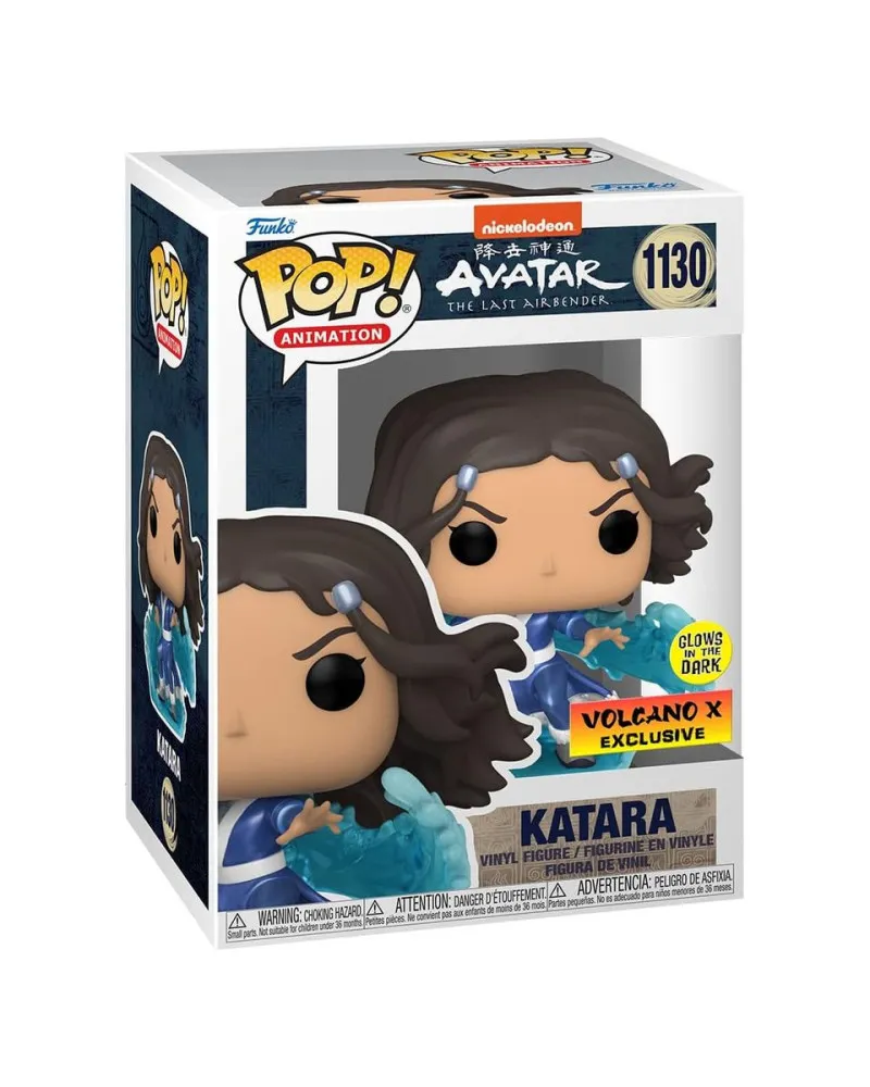 Bobble Figure Anime - Avatar The Last Airbender POP! - Katara (Metallic) - Glows in the Dark 