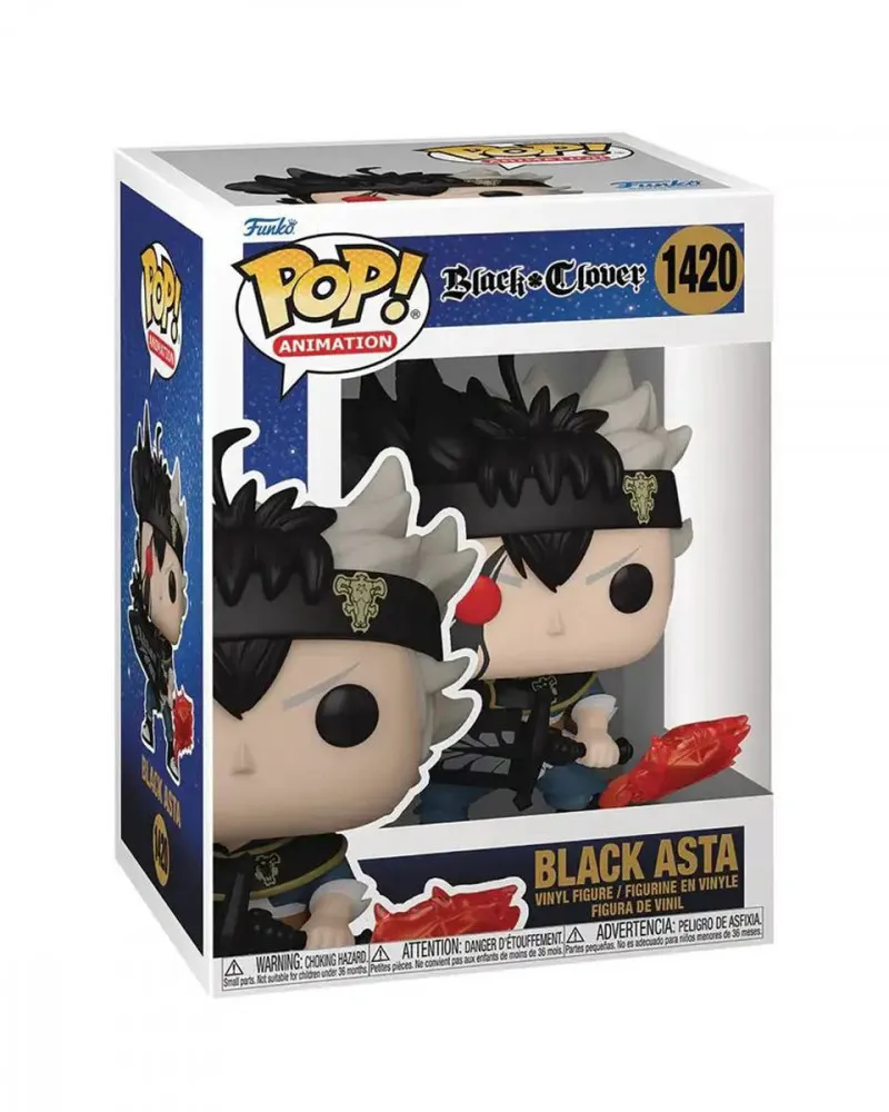 Bobble Figure Anime - Black Clover POP! - Black Asta 