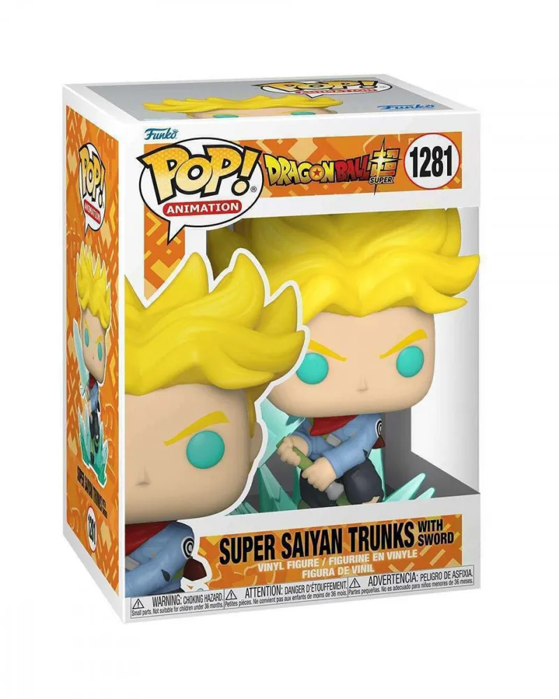 Bobble Figure Anime - Dragon Ball Super POP! - Super Saiyan Trunks with Sword 