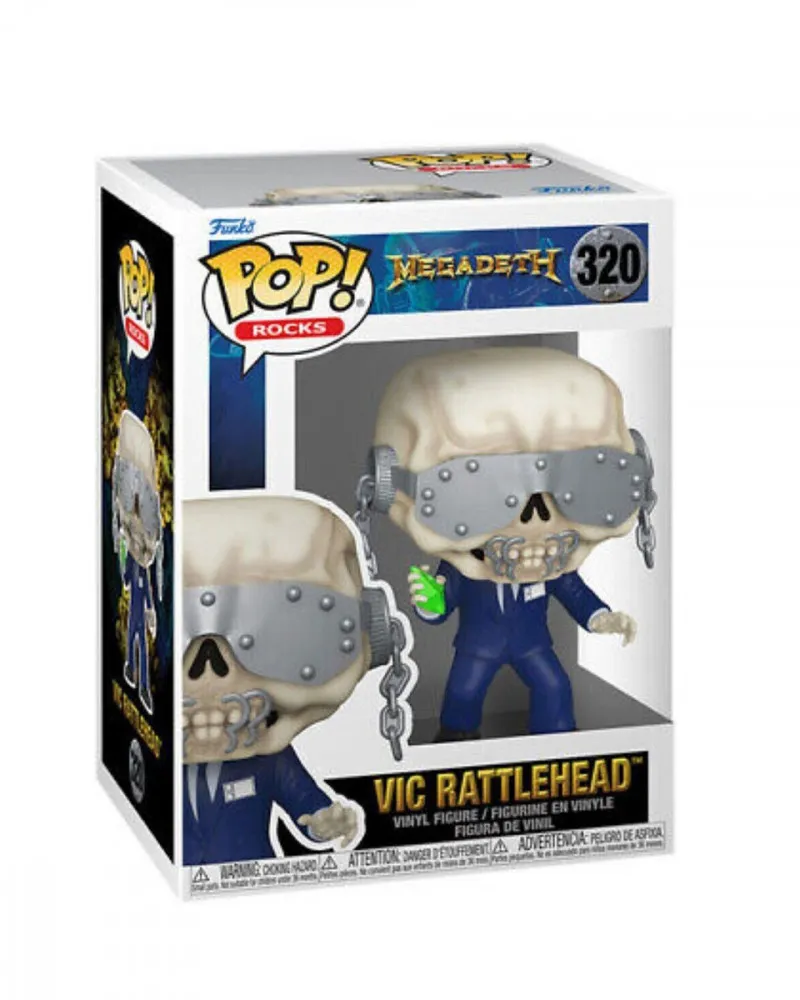 Bobble Figure Rocks - Megadeath POP! - Vic Rattlehead 