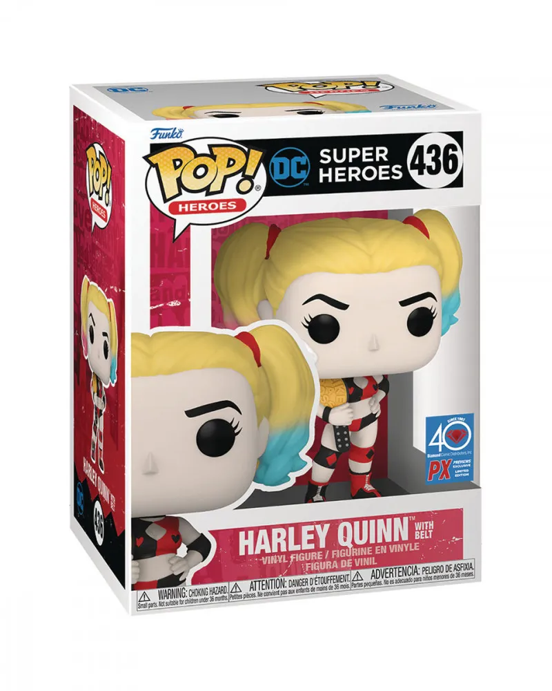 Bobble Figure DC - Harley Quinn POP! - Harley Quinn with Belt - Special Edition 