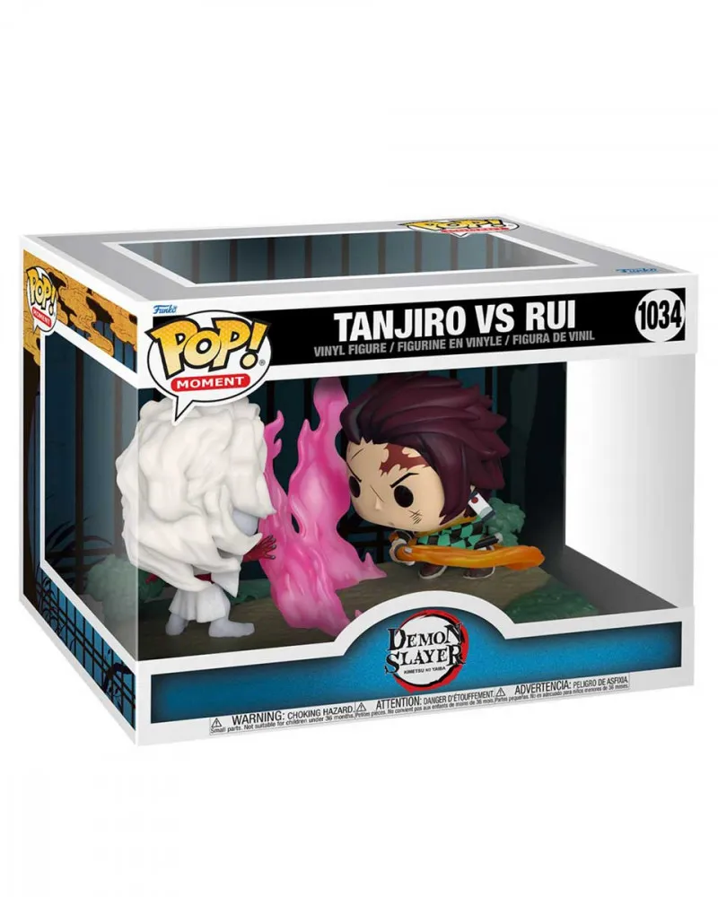 Bobble Figure Anime - Demon Slayer Kimetsu no Yaiba POP! 2-Pack - Tanjiro vs. Rui 