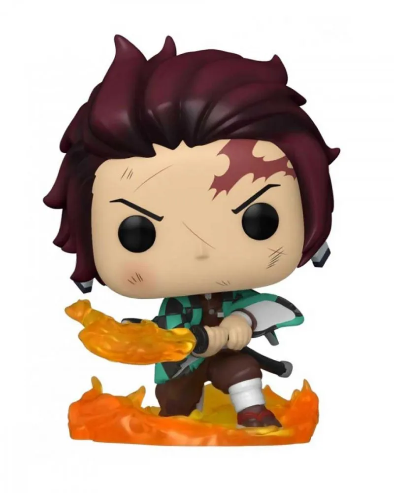 Bobble Figure Anime - Demon Slayer Kimetsu no Yaiba POP! - Tanjiro Kamado (Hinokami Kagura Dance) - Special Edition 