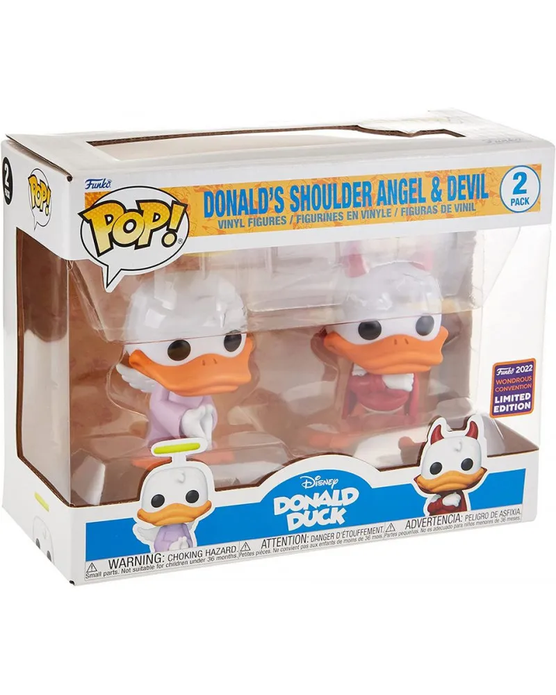 Bobble Figure Disney 2-Pack POP! - Donald’s Shoulder Angel & Devil 