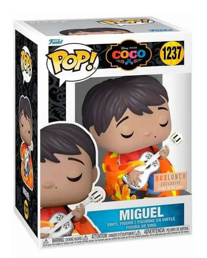 Bobble Figure Disney - Coco POP! - Miguel with Guitar - Glows in the Dark 