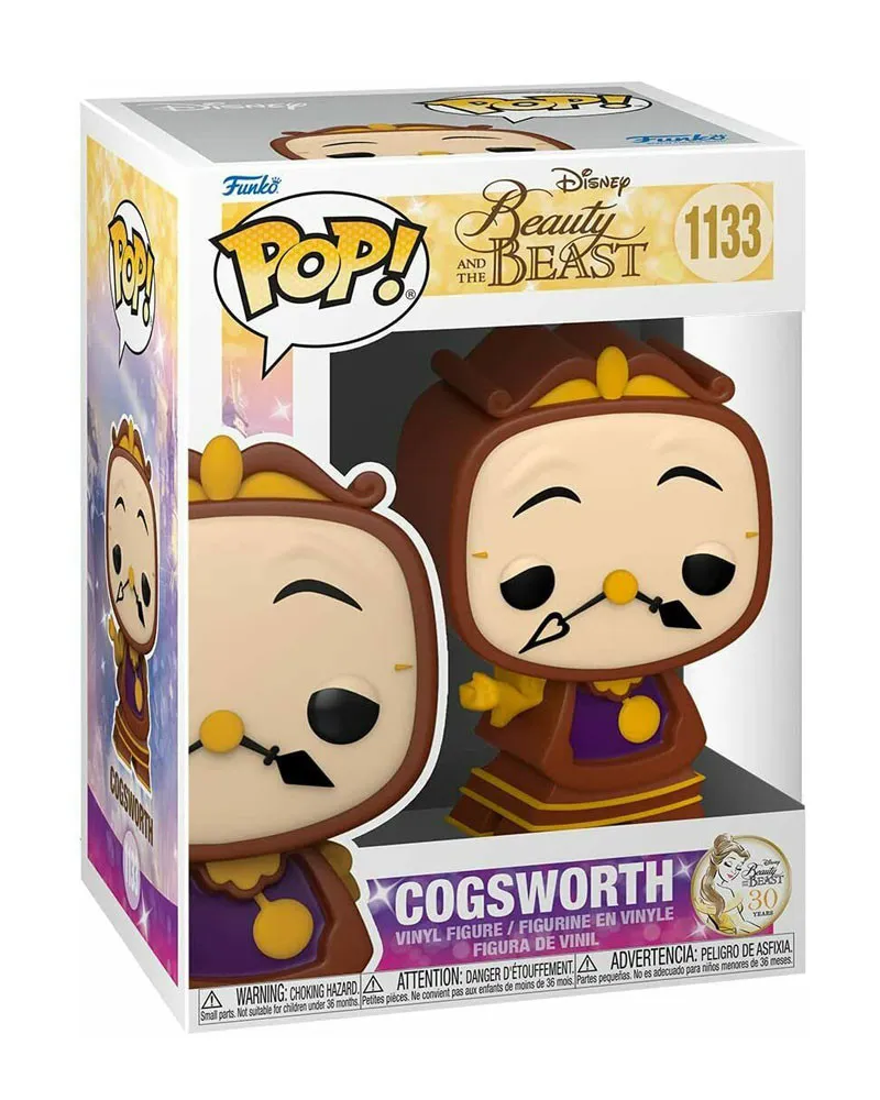 Bobble Figure Disney - Beauty And The Beast POP! - Cogsworth 