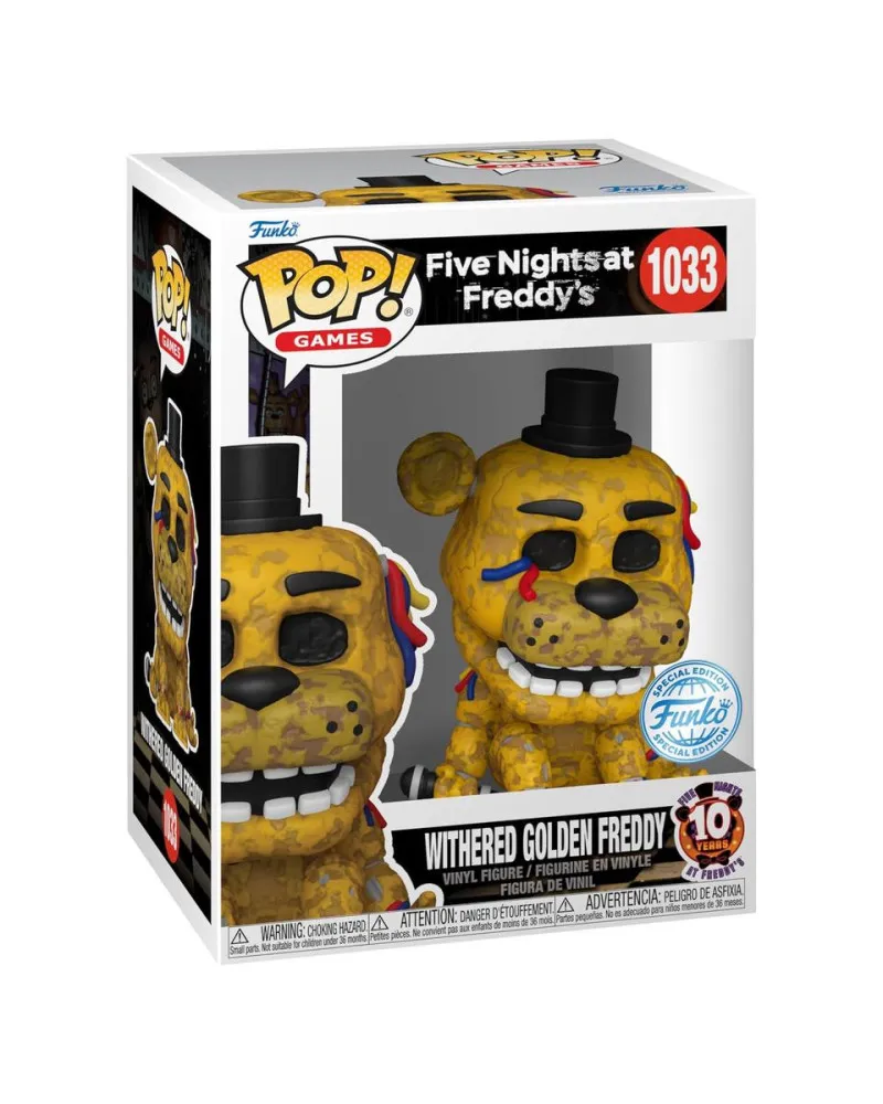 Bobble Figure Games - Five Nights at Freddy's POP! - Withered Golden Freddy - Special Edition 