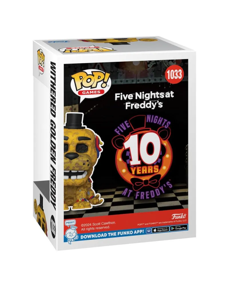 Bobble Figure Games - Five Nights at Freddy's POP! - Withered Golden Freddy - Special Edition 