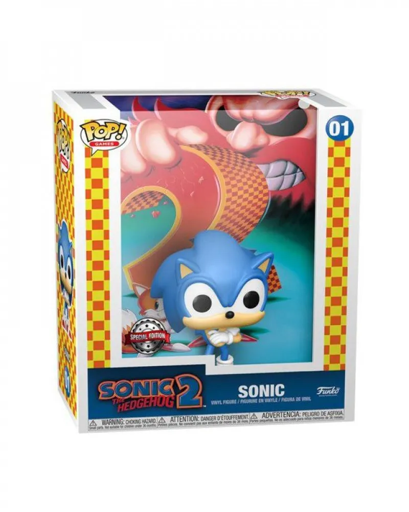 Bobble Figure Games - Sonic the Hedgehog 2 POP! Game Cover - Sonic 