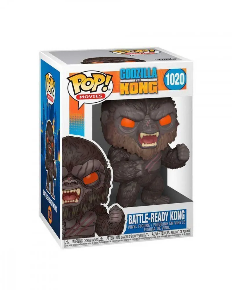 Bobble Figure Godzilla Vs. Kong POP! - Battle-Ready Kong 