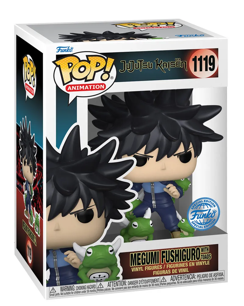 Bobble Figure Anime - Jujutsu Kaisen POP! - Megumi Fushiguro with Toads - Special Edition 