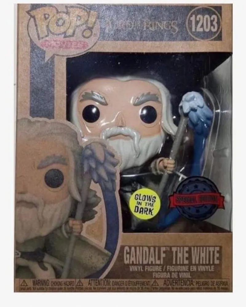 Bobble Figure Lord Of The Rings Pop! - Gandalf The White - Glows in the Dark 