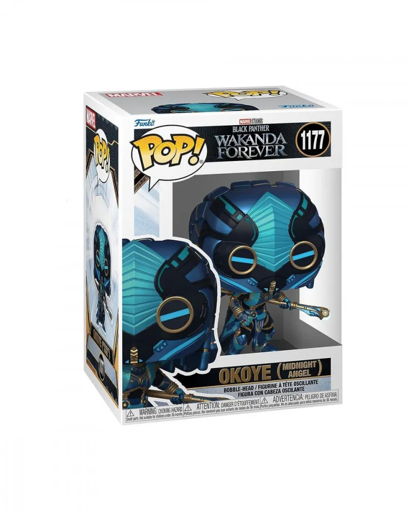 Bobble Figure Marvel - Black Panther Wakanda Forever POP! - Okoye (Midnight Angel) 