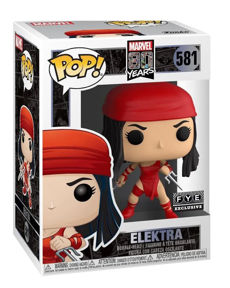 Bobble Figure Marvel - 80 Years Anniversary POP! - Elektra - Special Edition 