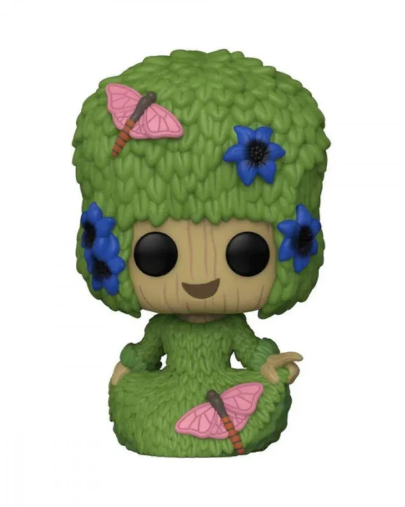 Bobble Figure Marvel - I Am Groot POP! - Fancy Groot (Flocked) - Special Edition 