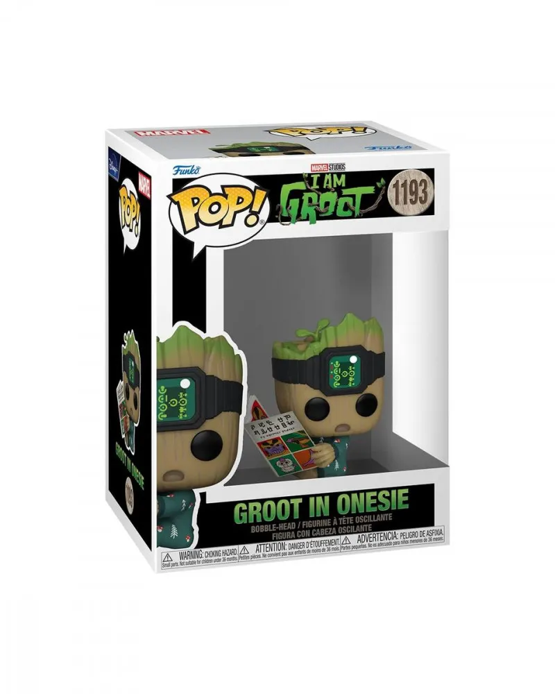 Bobble Figure Marvel - I Am Groot POP! - Groot in Onesie 