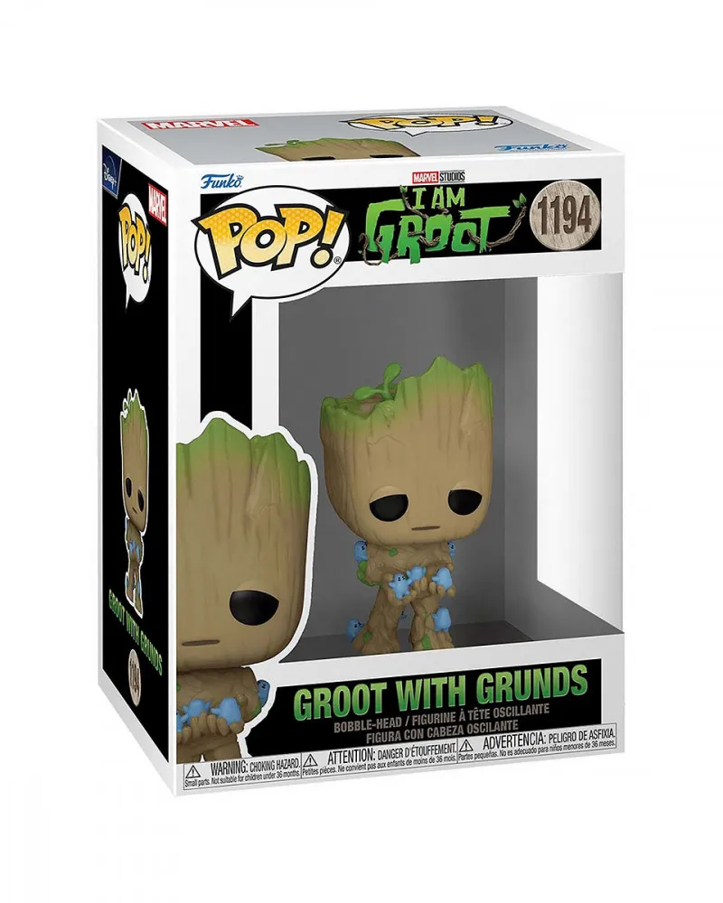 Bobble Figure Marvel - I Am Groot POP! - Groot with Grunds 