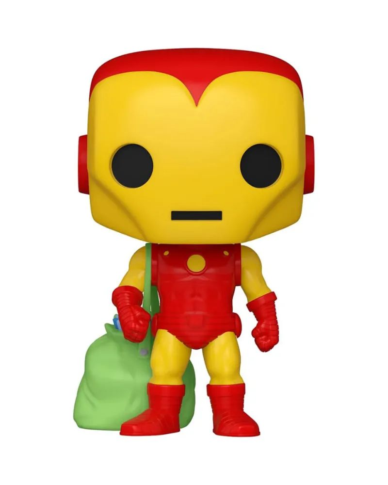 Bobble Figure Marvel POP! - Iron Man with Bag (Holiday) 