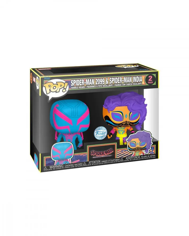 Bobble Figure Marvel - Spider-Man - Across The Spider-Verse POP! 2-Pack - Spider-Man 2099 & Spider-Man 