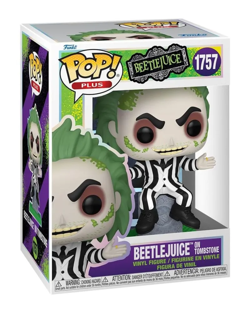 Bobble Figure Movies - Beetlejuice POP! - Beetlejuice On Tombstone 