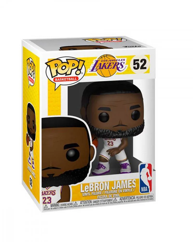 Bobble Figure NBA POP! - LeBron James White Uniform (Lakers) 