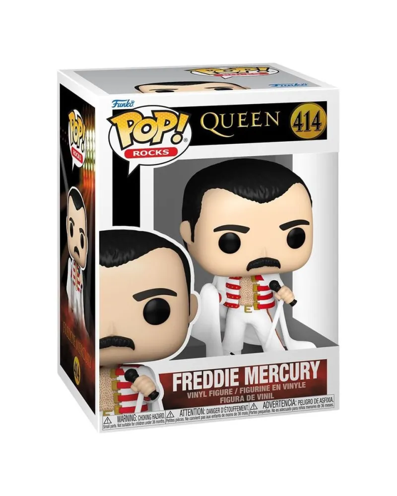 Bobble Figure Rocks - Queen POP! - Freddie Mercury #414 
