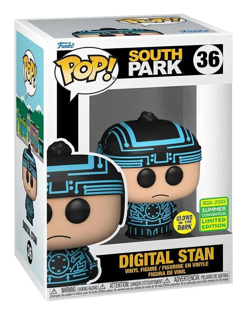 Bobble Figure South Park POP! - Digital Stan - Glows in the Dark - Convention Limited Edition 