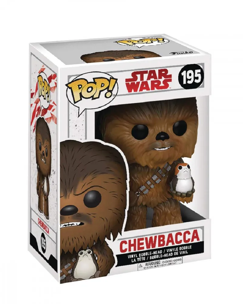 Bobble Figure Star Wars Episode VIII POP! - Chewbacca & Porg 