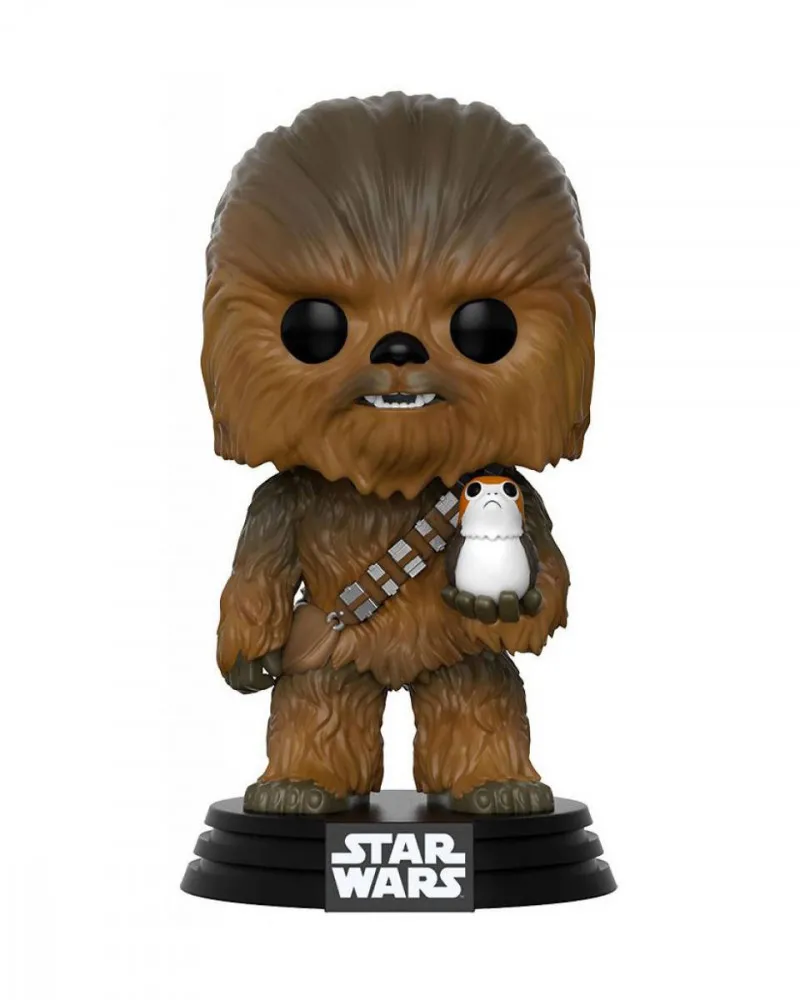 Bobble Figure Star Wars Episode VIII POP! - Chewbacca & Porg 