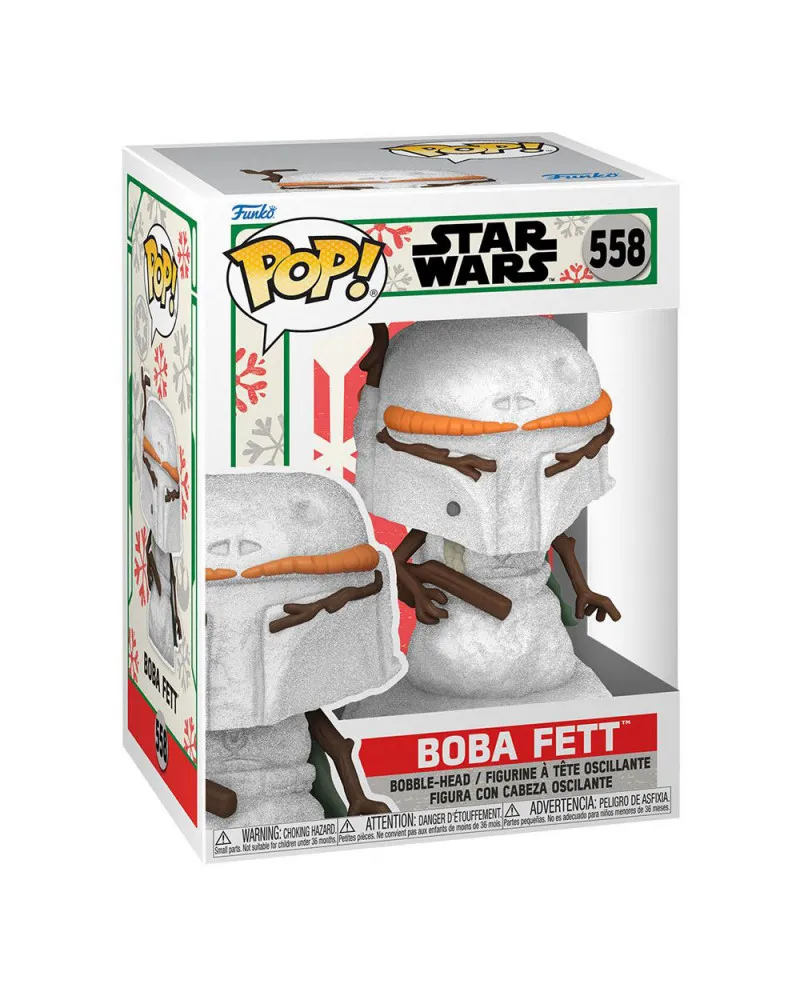 Bobble Figure Star Wars POP! - Boba Fett Snowman 