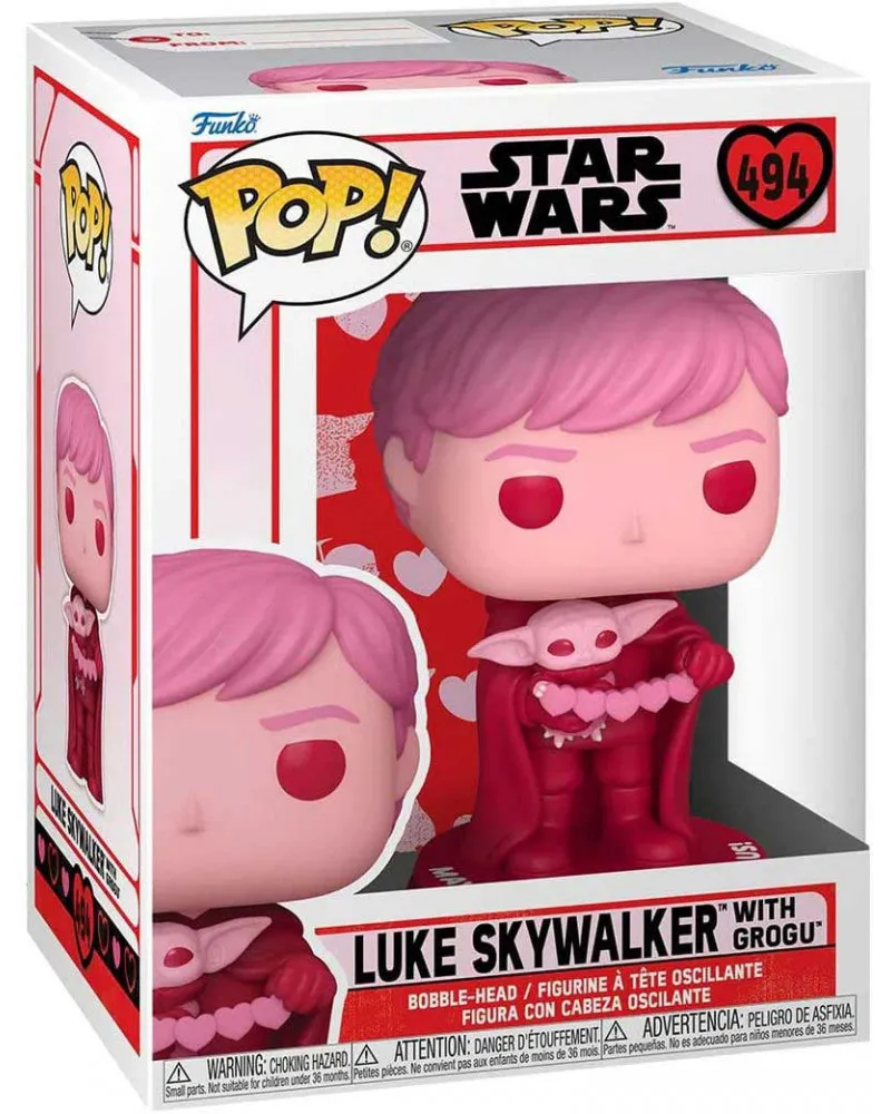 Bobble Figure Star Wars POP! - Luke Skywalker with Grogu 