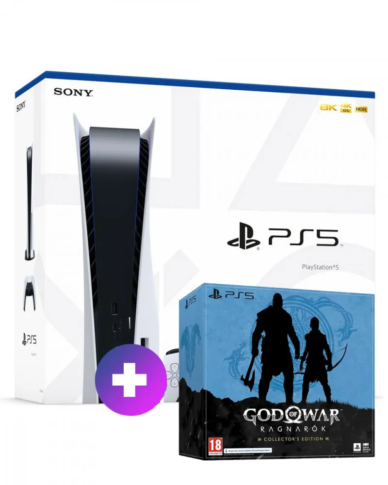 Konzola PlayStation 5 - 825GB + PS5  God of War Ragnarok Collector’s Edition 