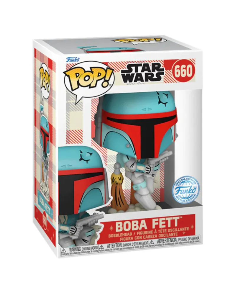 Bobble Figure Star Wars - Retro Reimagined POP! - Boba Fett - Special Edition 