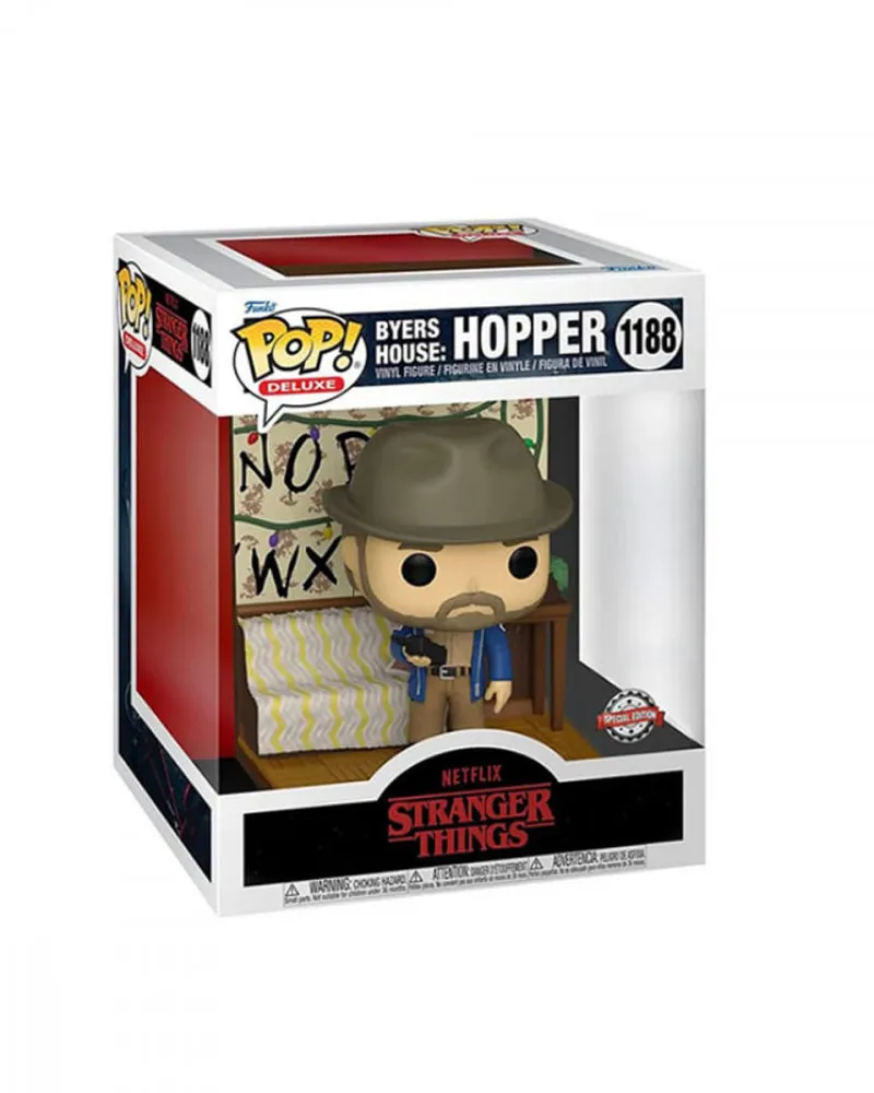 Bobble Figure Television - Stranger Things POP! Byers House - Hopper - Deluxe 