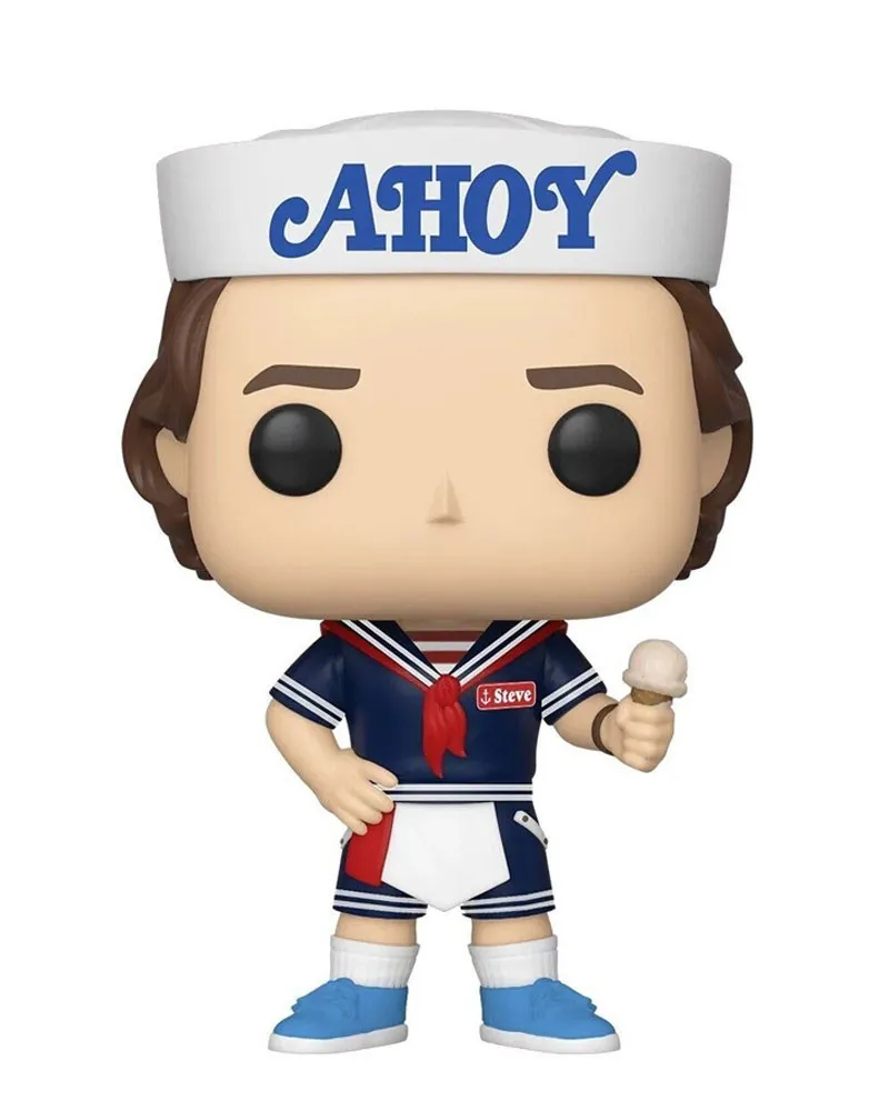 Bobble Figure Stranger Things POP! - Steve with Hat and Ice Cream 