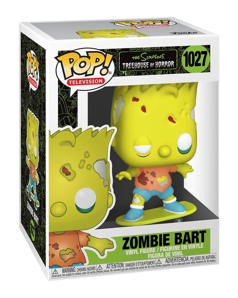 Bobble Figure Television - The Simpsons POP! - Zombie Bart 