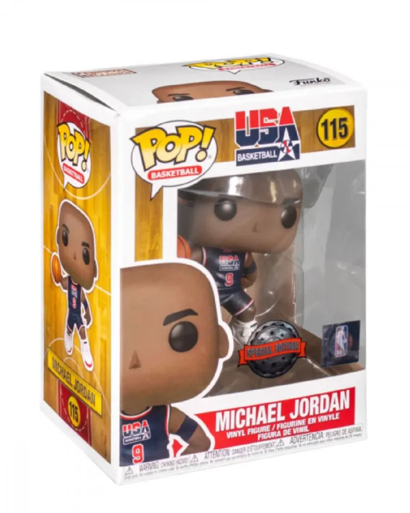 Bobble Figure USA Basketball Pop! - Michael Jordan - Special Edition Black 